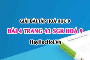 Giải bài 4 trang 41 SGK Hoá 9: Mối quan hệ giữa các hợp chất vô cơ